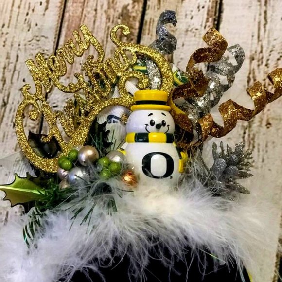Christmas Ugly Sweater Contest Headband, University of Oregon Duck Football Head